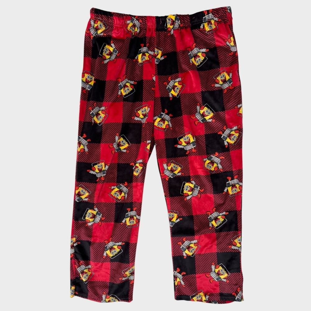Spongebob Squarepants 3X Womens Fleece Lounge Sleep Holiday Christmas Pants